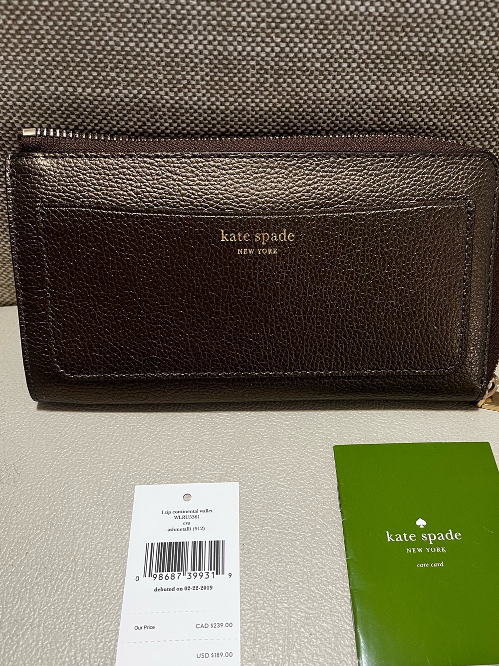 Kate Spade L Zip  Around Continental Wallet Women’s